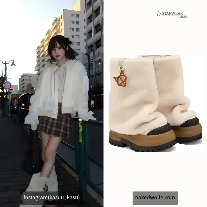 Disturb Shearling/Canvas Cream