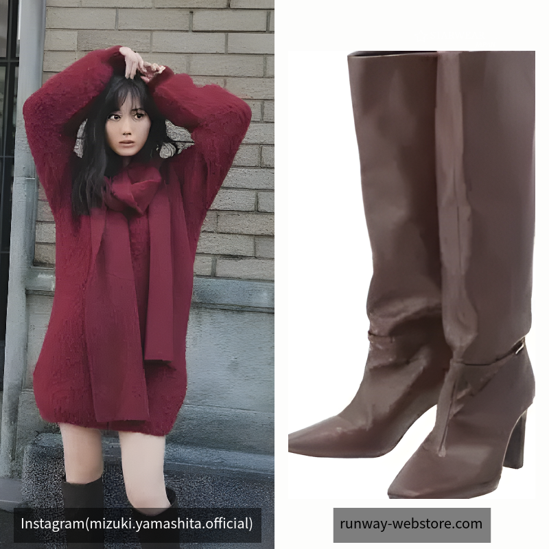 バレルシェイプドロングブーツ
